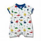 Barboteuse Garçon - Blanc/Bleu image 0