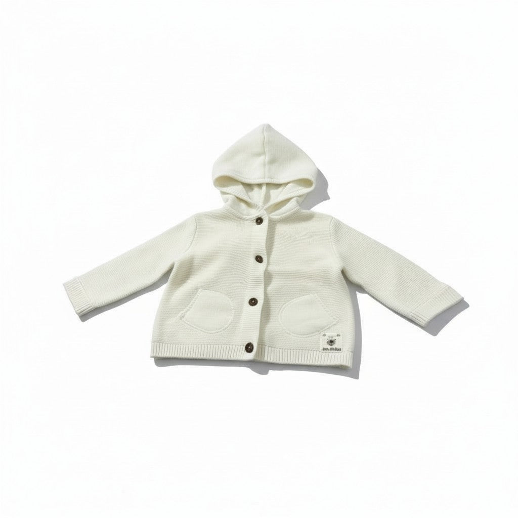 Pull à capuche Fille ou Garçon - Beige image 0