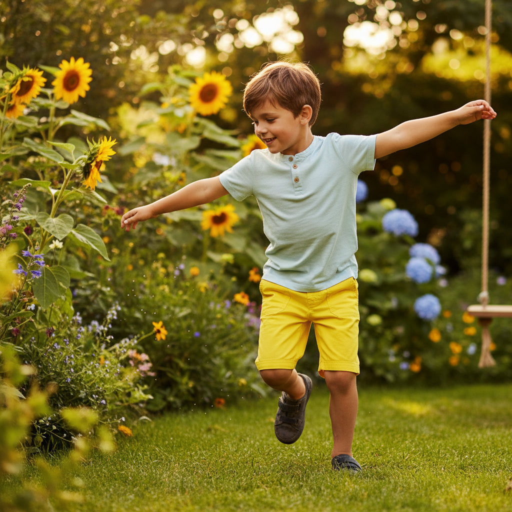 Short Garçon - Jaune image 1