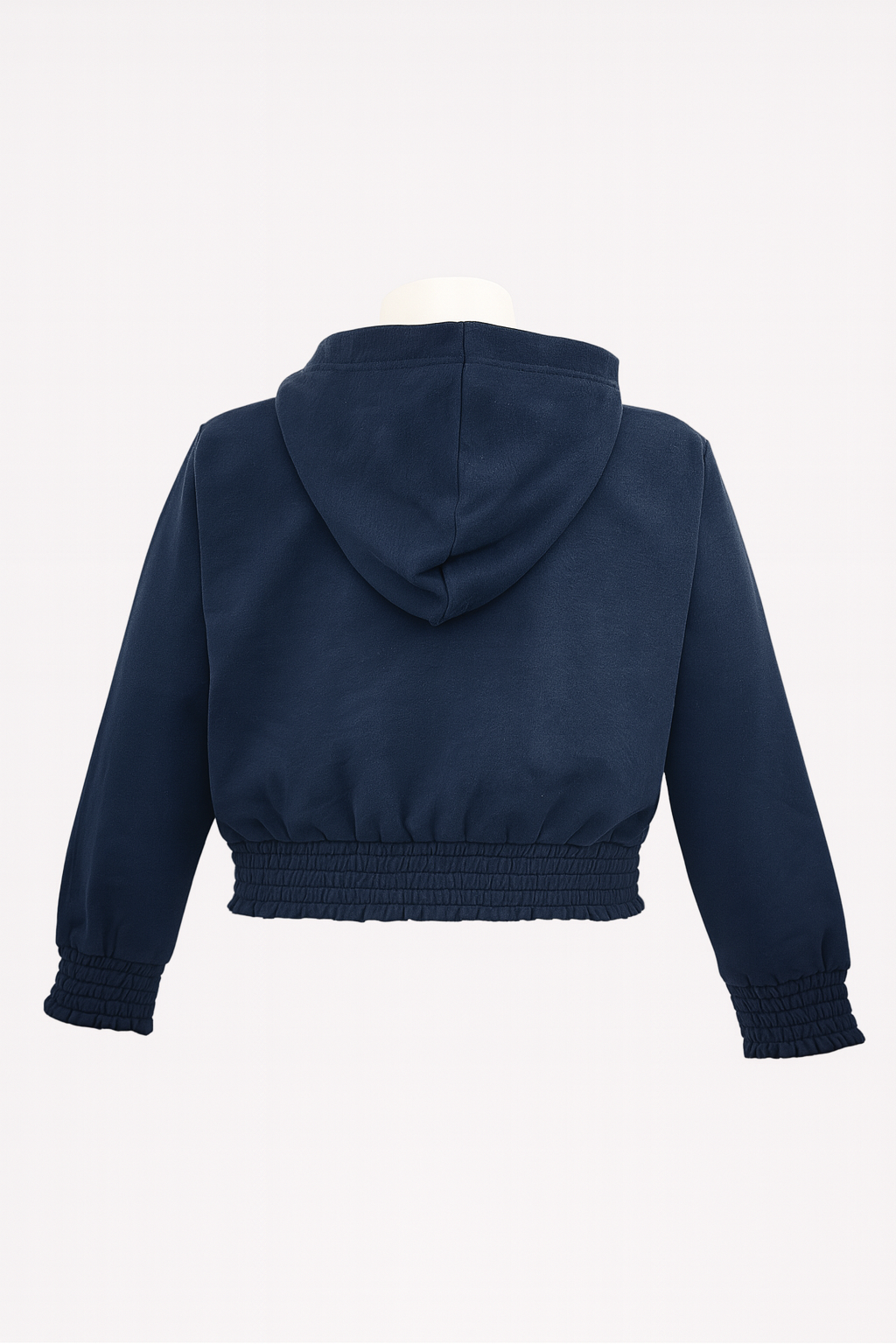 Sweat crop top à capuche Fille - Bleu image 1