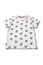 T-shirt Garçon - Blanc/Rouge image 0