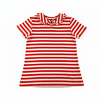 T-shirt rayés Fille - Rouge image 1