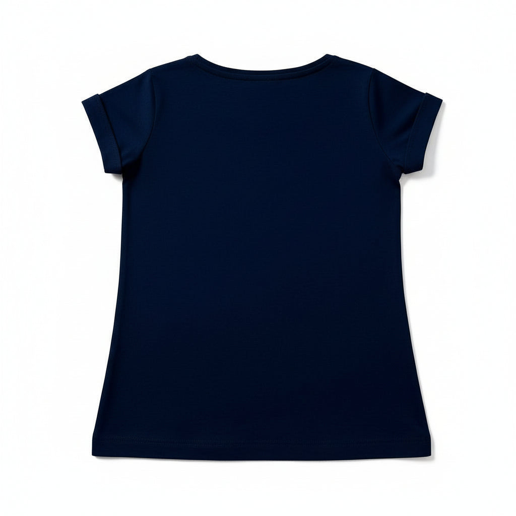 T-shirt Fille - Bleu/Rose image 2