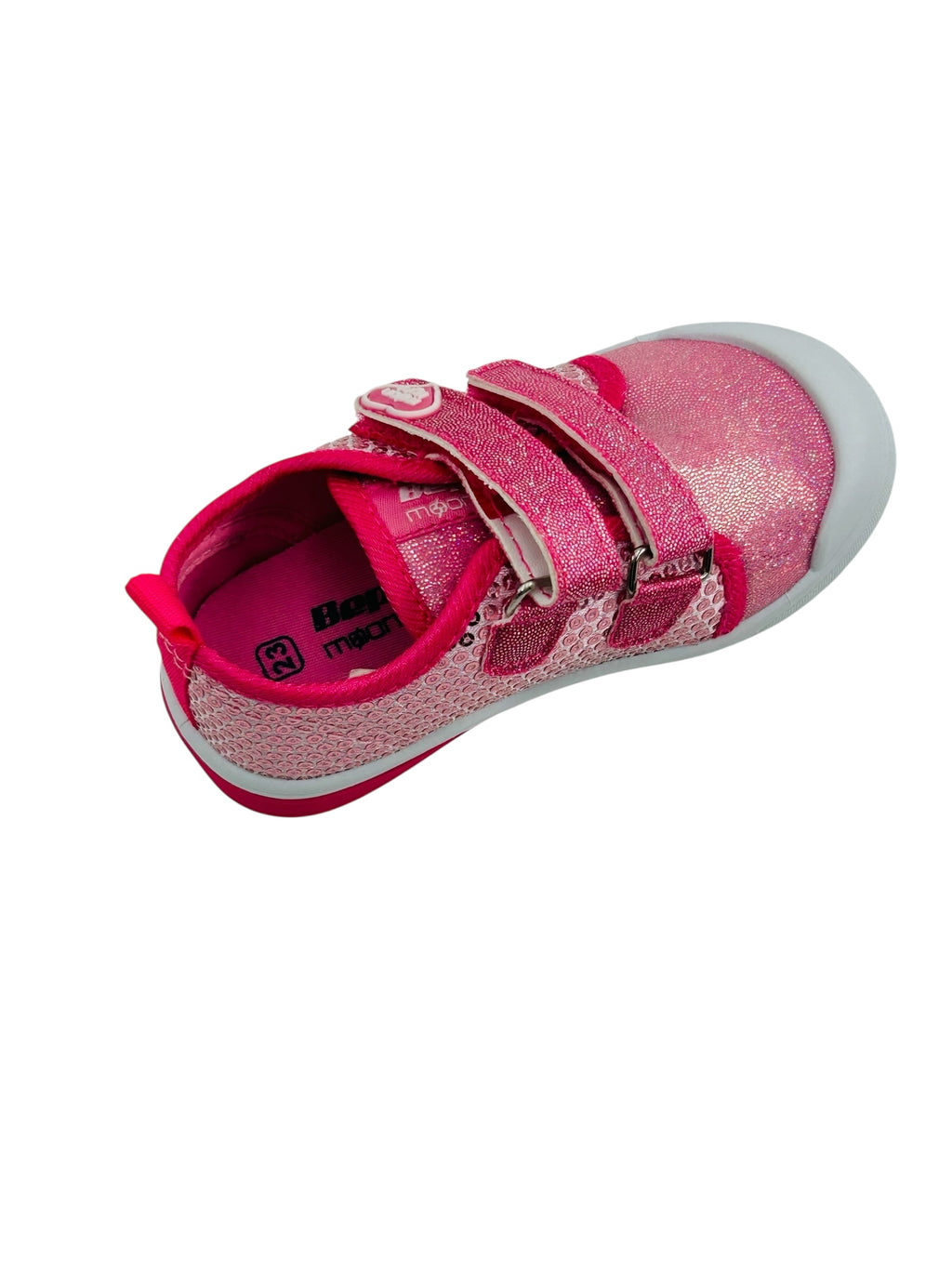 Baskets fille rose à strass et paillette. image 1