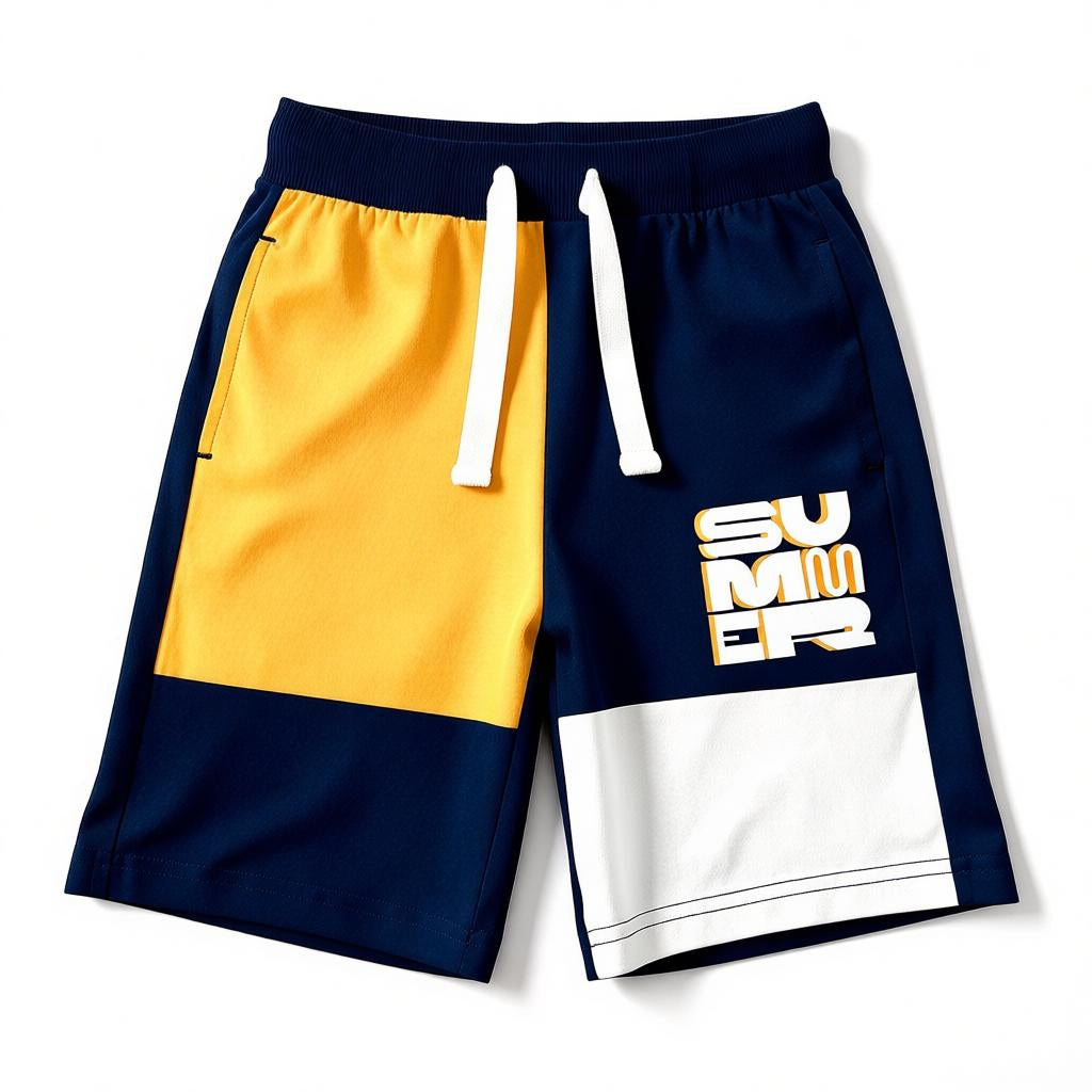 Short Garçon Noir - Orange image 0