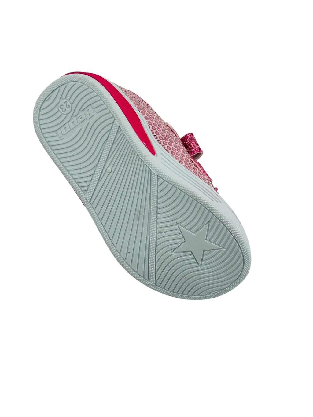 Baskets fille rose à strass et paillette. image 2