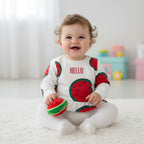 T-shirt ( blouse) Fille - Blanc/Rouge image 0