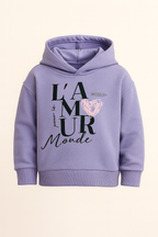 Sweat à capuche Fille -Violet image 0
