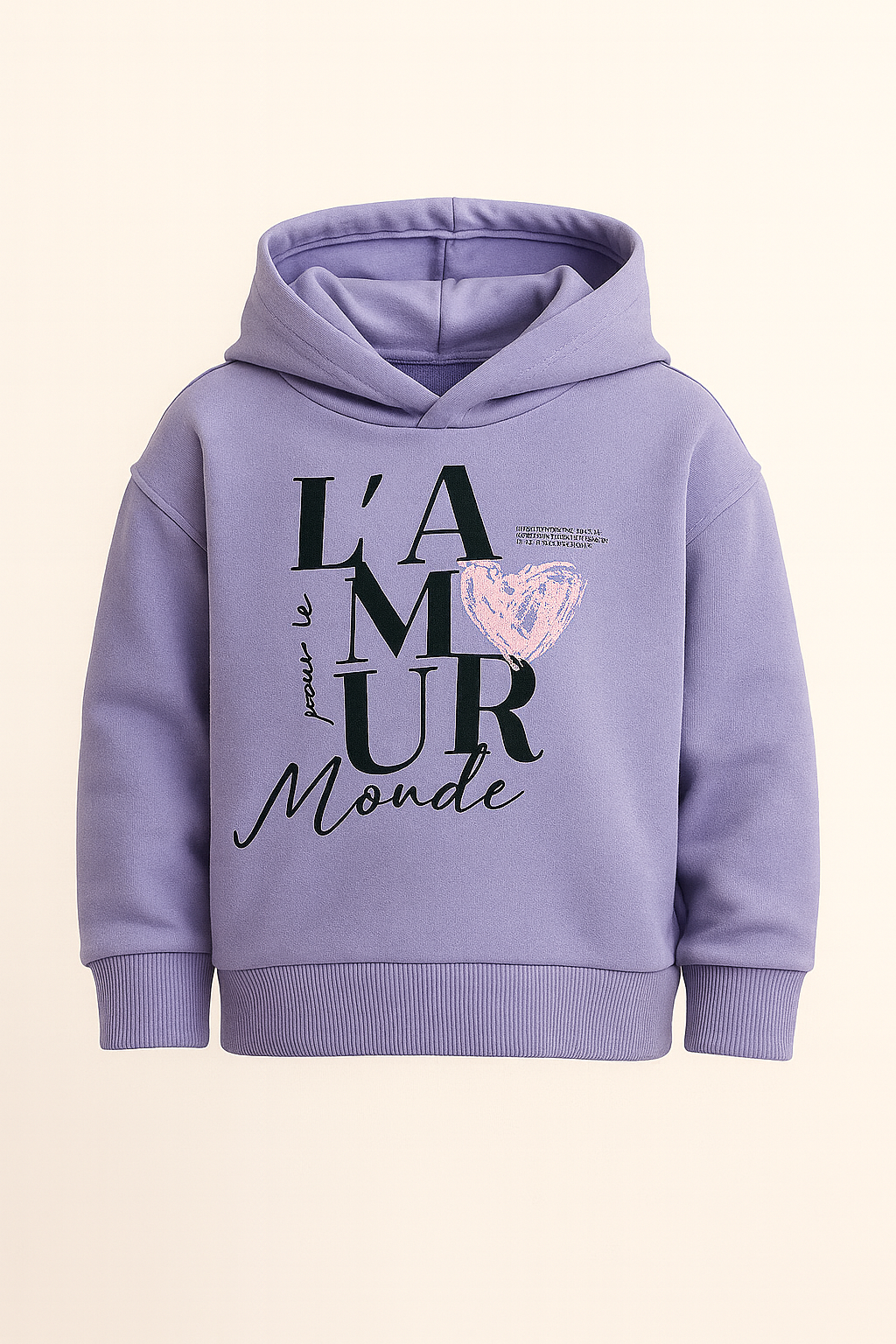 Sweat à capuche Fille -Violet image 0