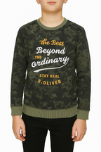 Sweat col rond Garçon - Vert image 0