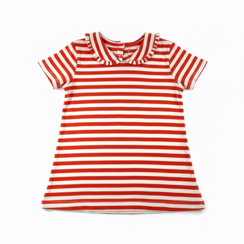 T-shirt rayés Fille - Rouge image 0