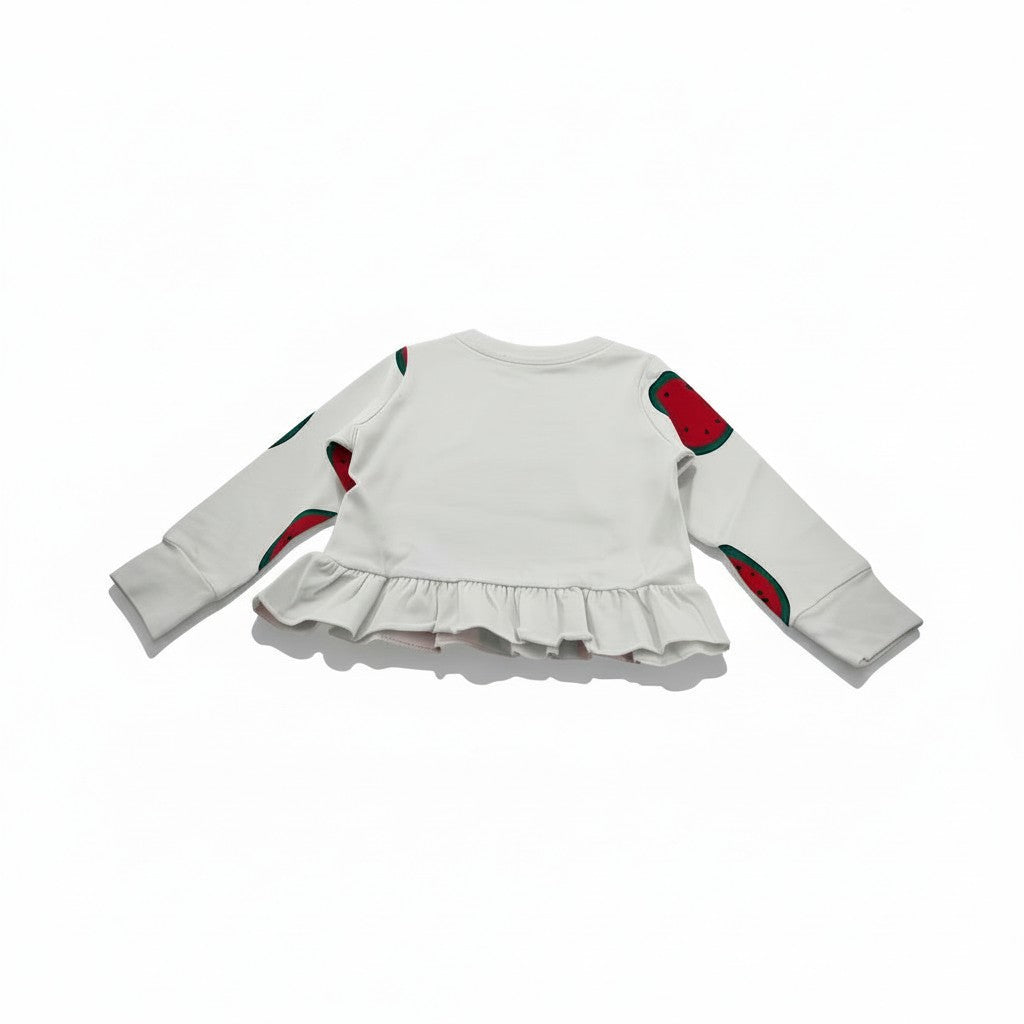 T-shirt ( blouse) Fille - Blanc/Rouge image 3
