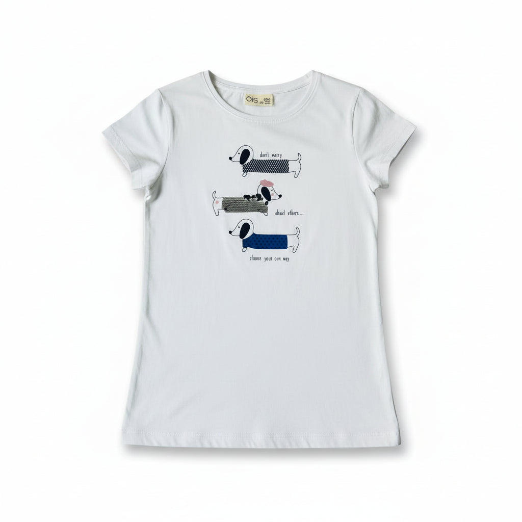 T-shirt Fille - Blanc image 0