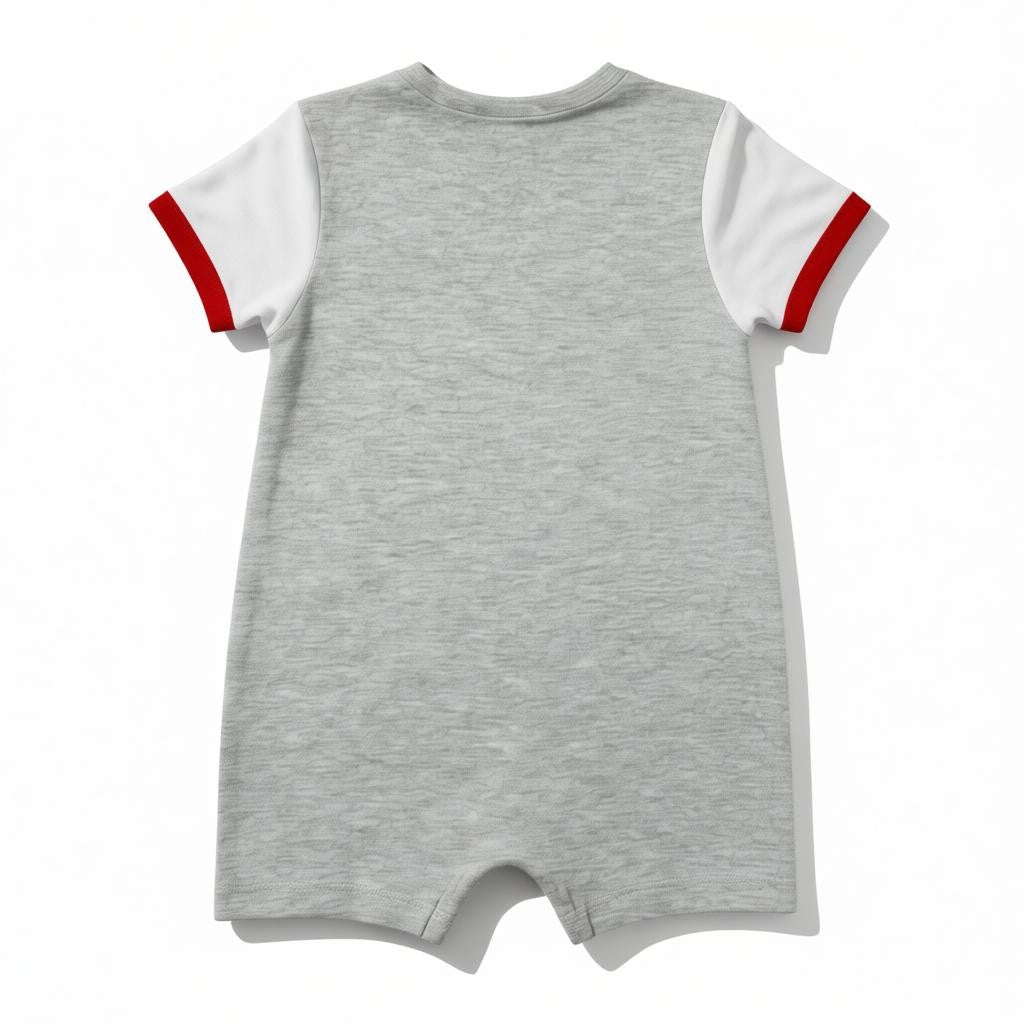 Barboteuse Garçon - Blanc/Rouge image 1