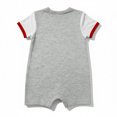 Barboteuse Garçon - Blanc/Rouge image 1