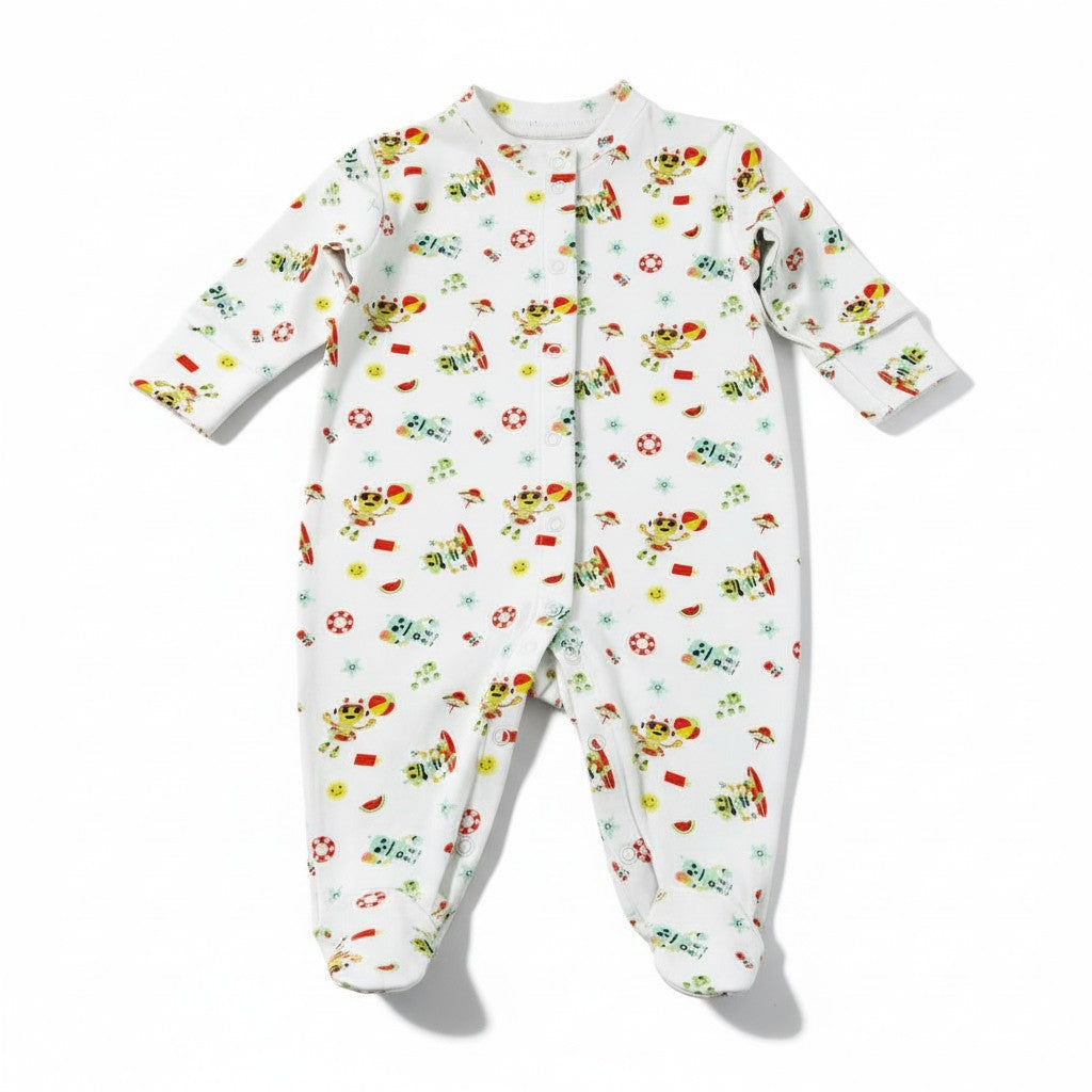 Combinaison Mixte - Blanc/Orange image 0