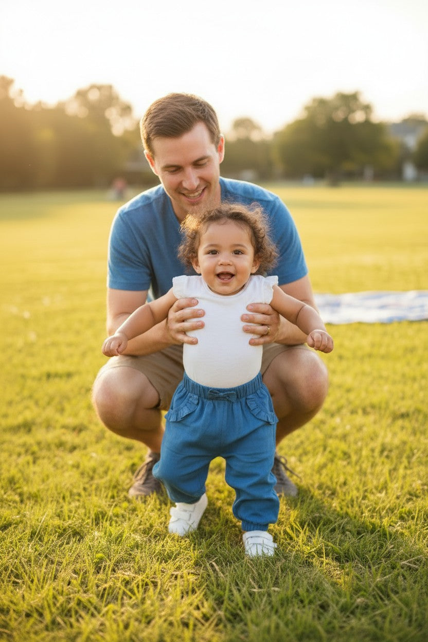 Pantalon Fille - Bleu image 1