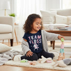 T-shirt Fille - Bleu/Rose image 0