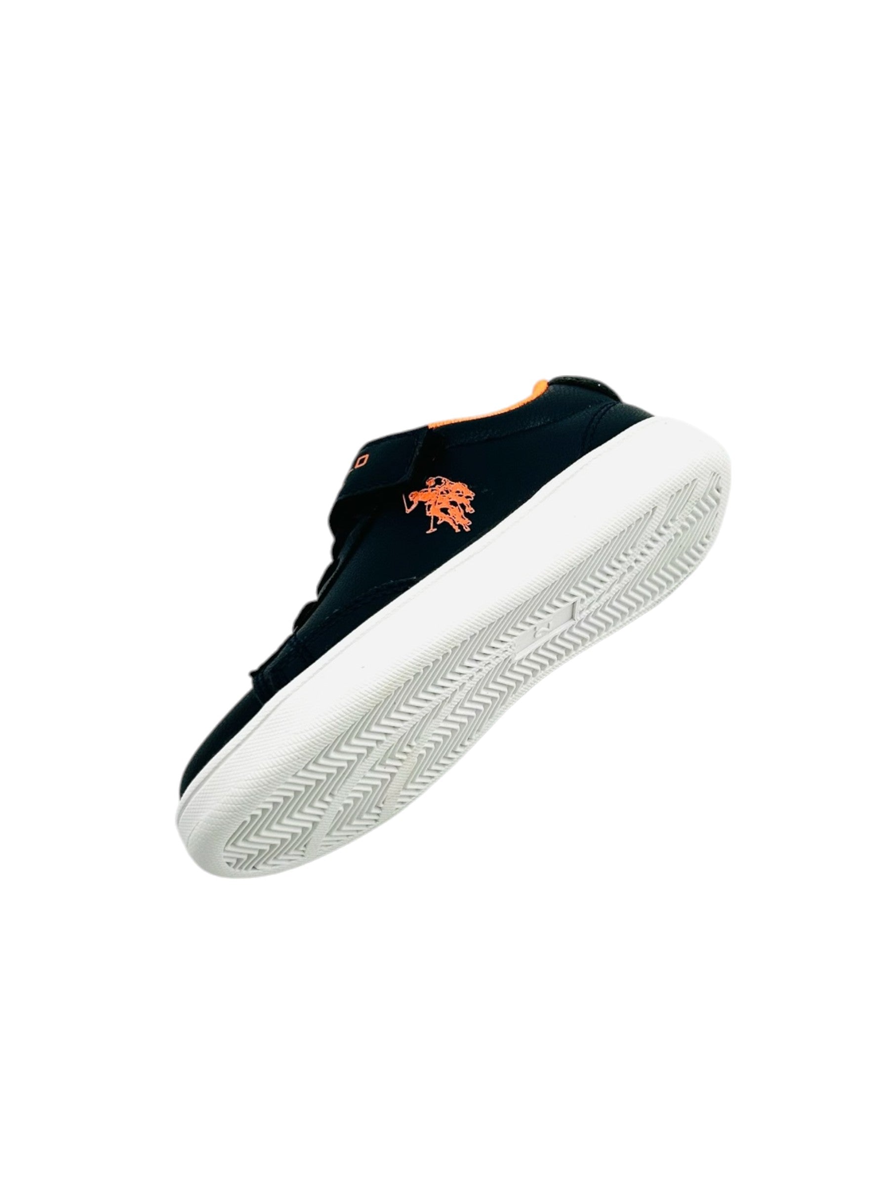 Baskets US POLO Garçon - Noir /orange