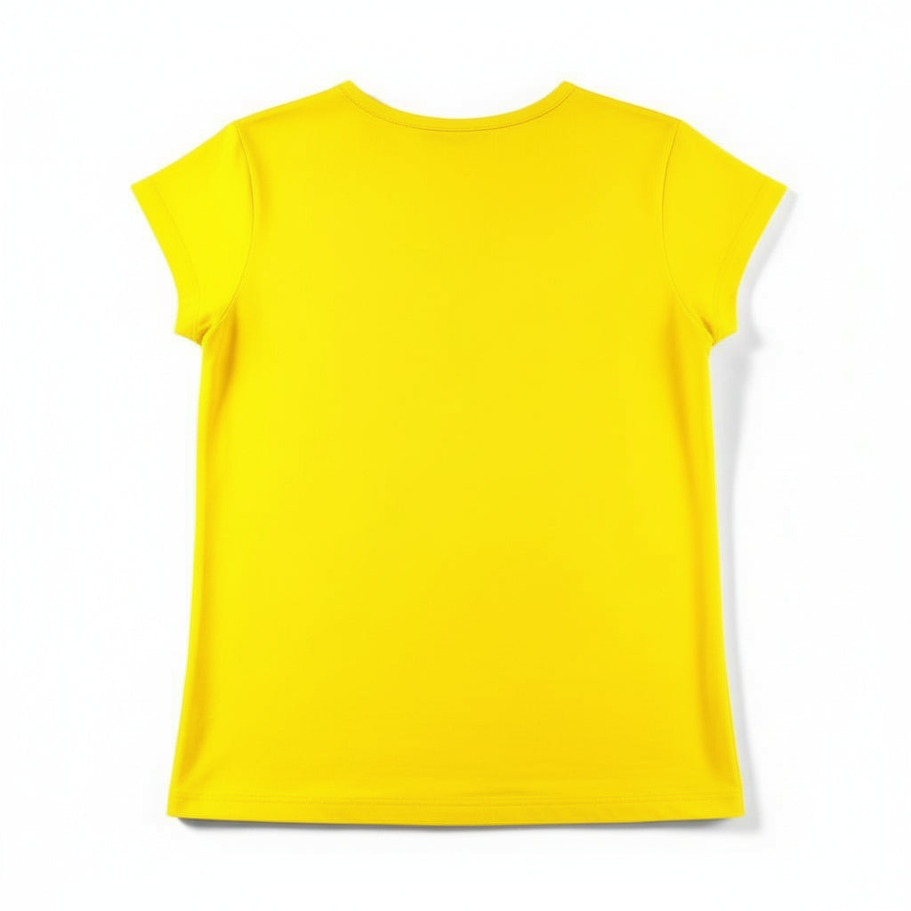 T-shirt manche courte Fille - Jaune image 1