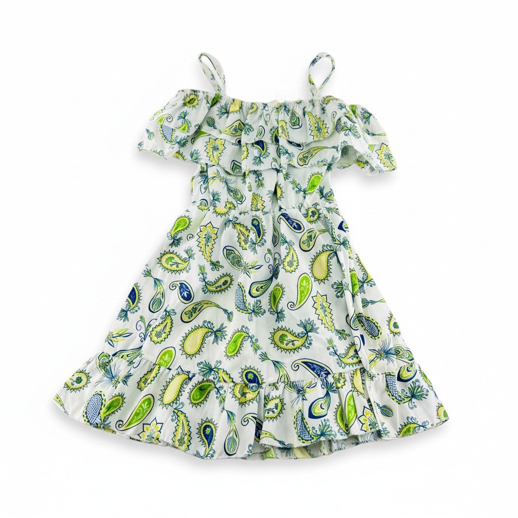 Robe Fille - Blanc/Vert image 1
