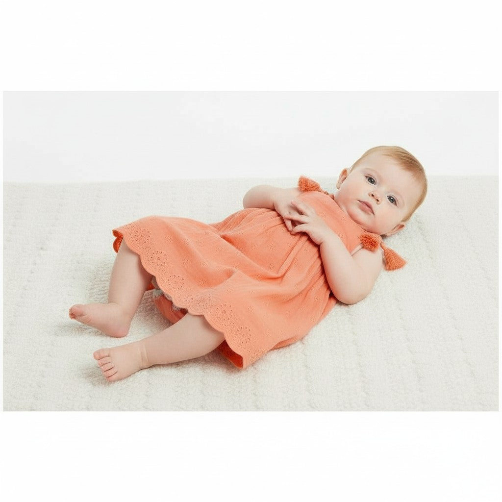 Robe sans manche Fille - Orange image 2
