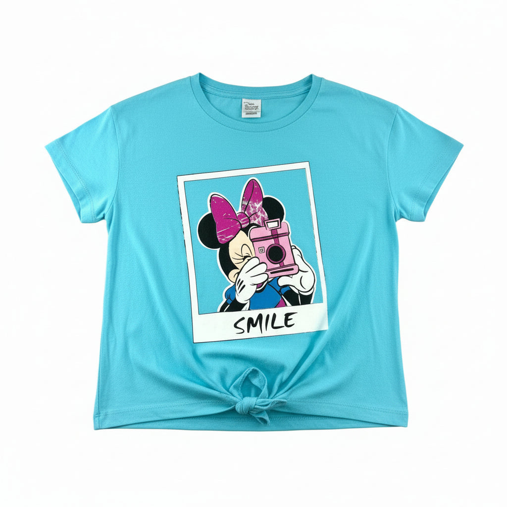 T-shirt minnie mouse Fille - Bleu image 0