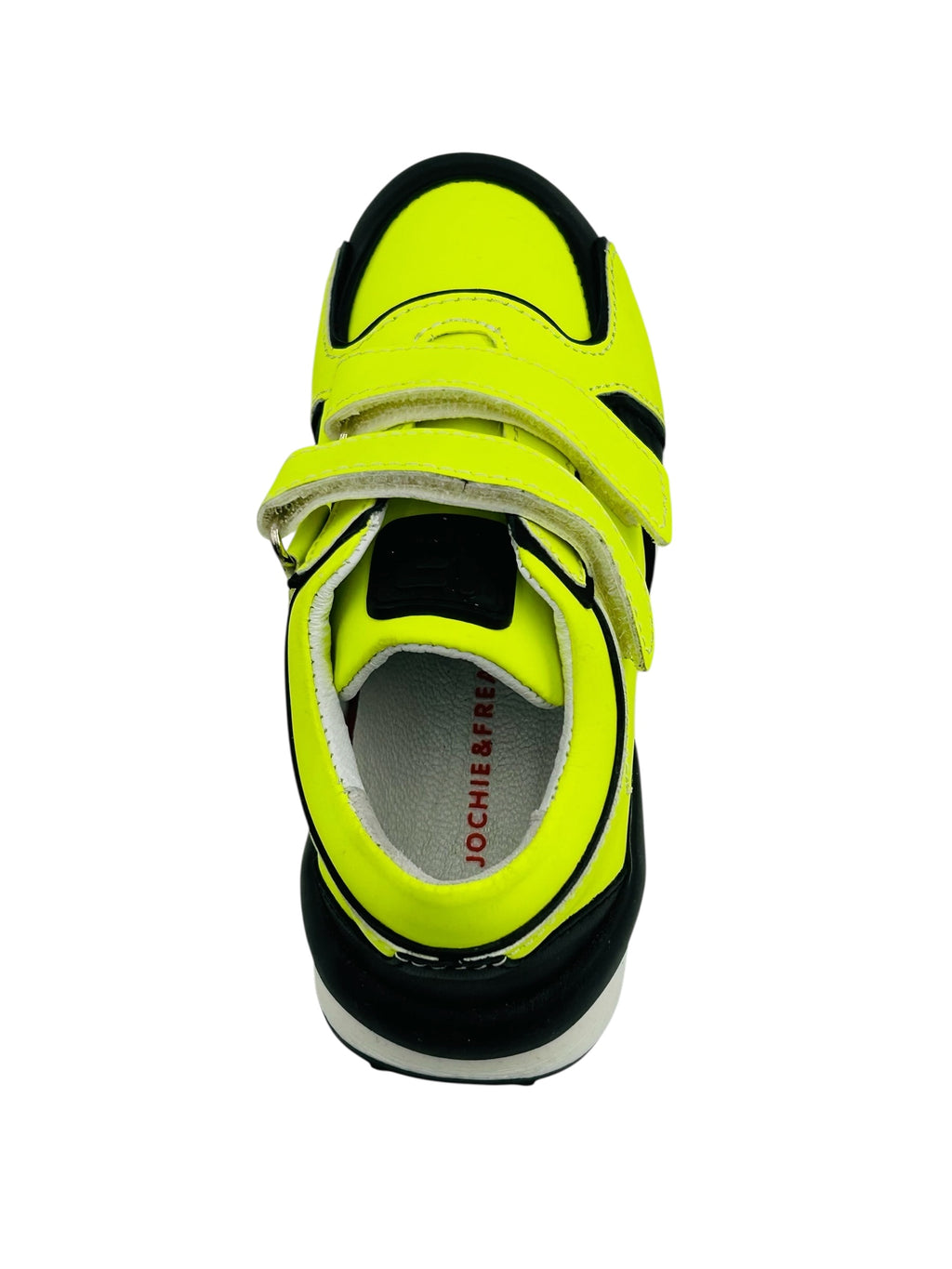 Baskets à scratch uni couleur jaune fluor image 3