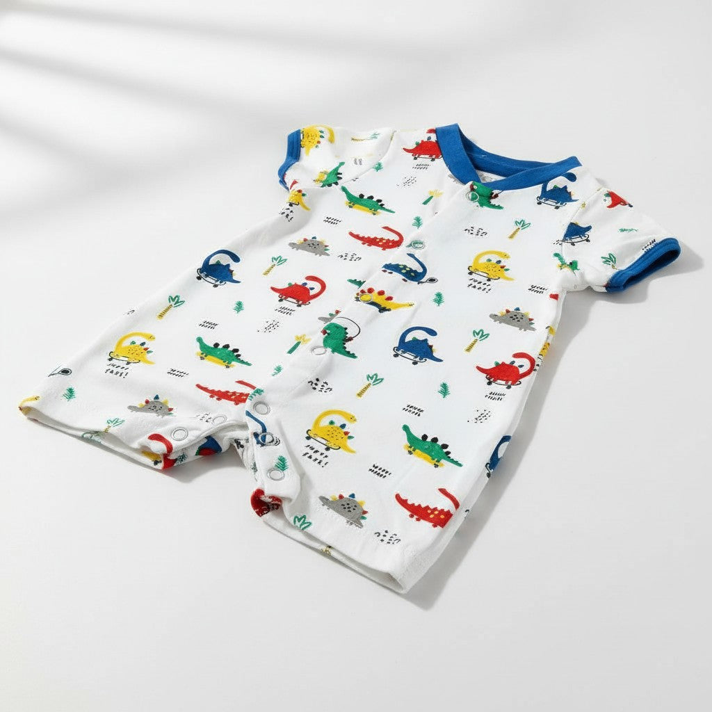 Barboteuse Garçon - Blanc/Bleu image 2