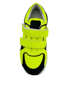 Baskets à scratch uni couleur jaune fluor image 0