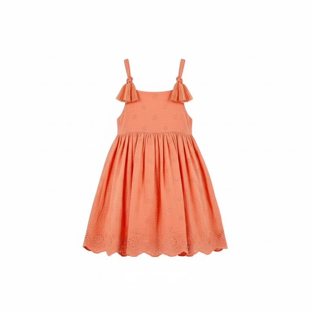 Robe sans manche Fille - Orange image 0
