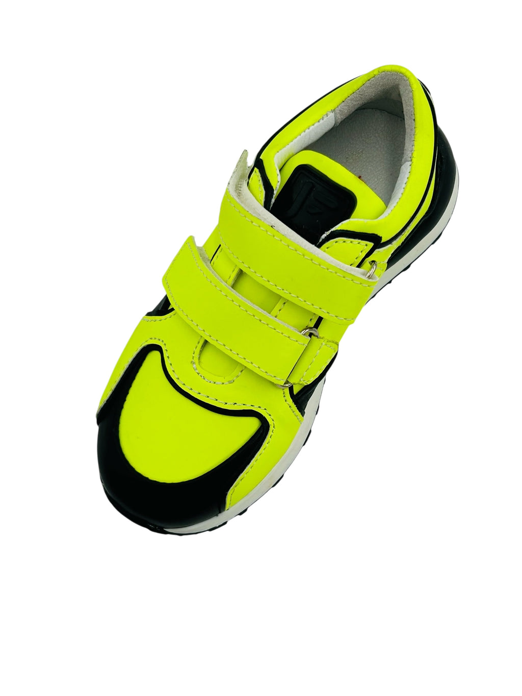 Baskets à scratch uni couleur jaune fluor image 1