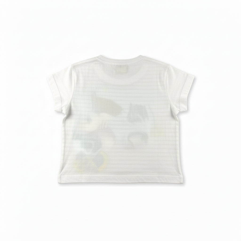 T-shirt Disney Fille - Blanc/Bleu image 1