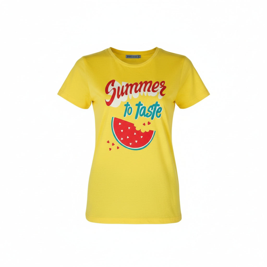 T-shirt Fille - Jaune image 0