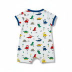 Barboteuse Garçon - Blanc/Bleu image 1