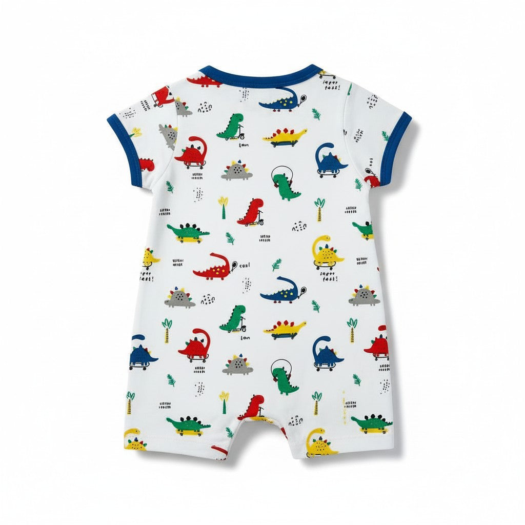 Barboteuse Garçon - Blanc/Bleu image 1